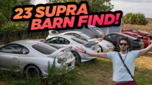 Toyota Supra Barn Finds. Guy owns Supras