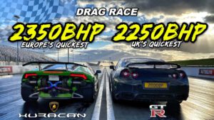 2350BHP LAMBO vs 2250BHP R35 GT-R