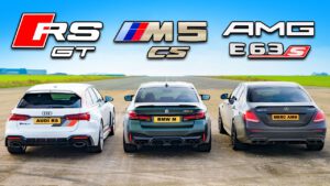 BMW M5 CS v Audi RS6 GT v AMG E63 S
