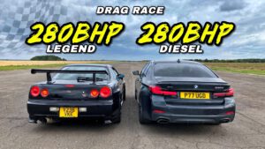 NISSAN R34 SKYLINE vs BMW 530D
