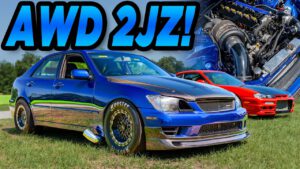 1200HP AWD 2JZ IS300 NO PREP RACE