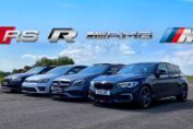 FASTEST TUNED HOT HATCH RS3 v M140i v GOLF R v A45 AMG