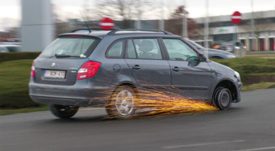 Cars leaving carmeets