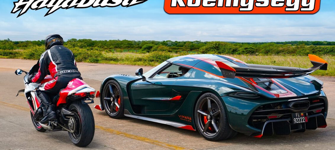 Koenigsegg Jesko v Tuned Hayabusa: DRAG RACE