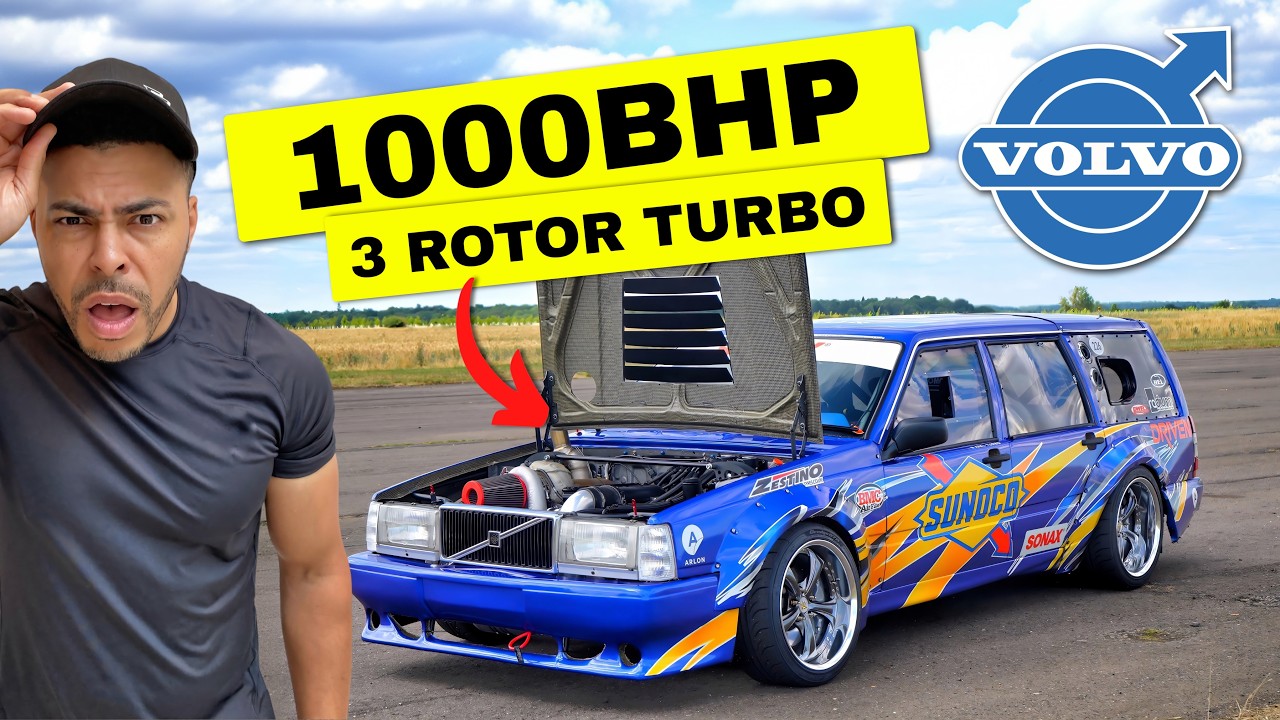 1000BHP 3 ROTOR TURBO 1989 VOLVO 745 *IMPLODES* AT 140MPH