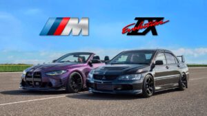 TUNED BMW M4 vs TUNED MITSUBISHI EVO 9