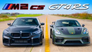 BMW M2 CS v Porsche GT4 RS: DRAG RACE