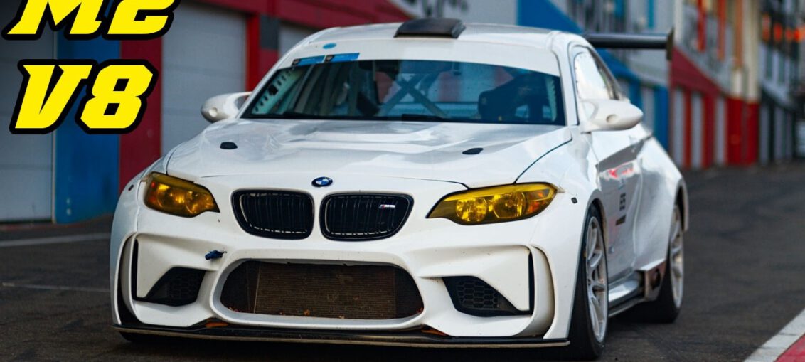 BMW F87 M2 S65 V8 swap track day
