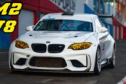 BMW F87 M2 S65 V8 swap track day