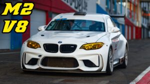 BMW F87 M2 S65 V8 swap track day