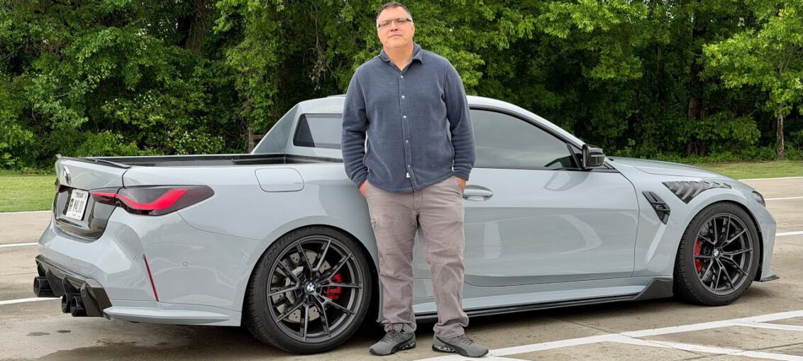 Custom BMW M4 Ute pickup conversion based on G82 BMW M4 during owner interview