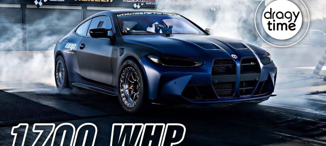 1700HP BMW M4 G82 Competition X Drive accelerating during high speed 0 to 300 kmh run