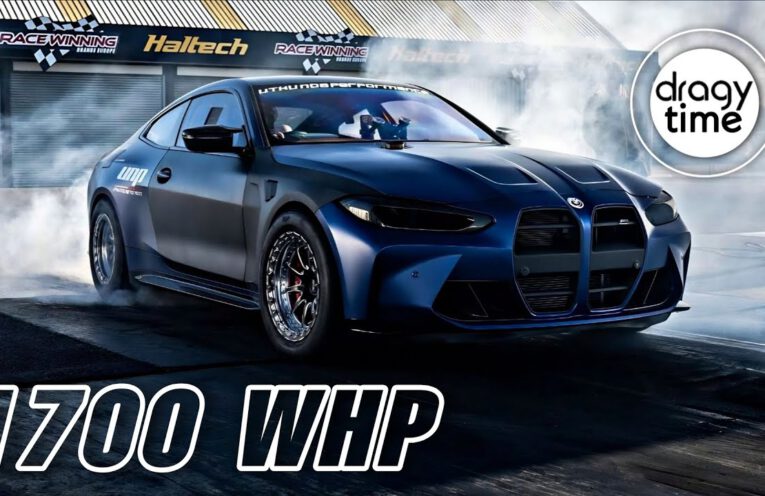 1700HP BMW M4 G82 Competition X Drive accelerating during high speed 0 to 300 kmh run