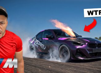 1509BHP BMW M240i Purple Rain performing a no prep drag race launch at Manston Raceway