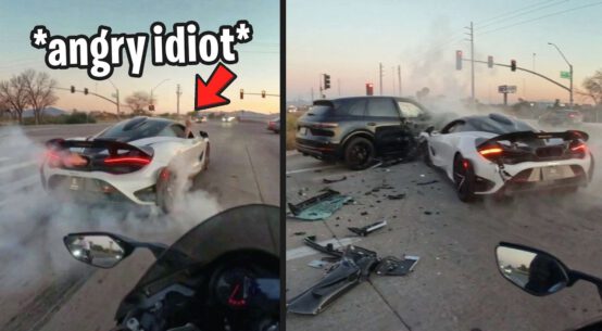 Compilation video showing supercar drivers and valets causing accidents, failed stunts, reckless driving, and expensive car damage involving Ferraris, Lamborghinis, and Porsches.