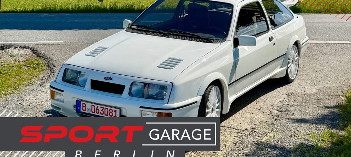 1986 Ford Sierra Cosworth RS Turbo classic performance car during exterior and driving showcase