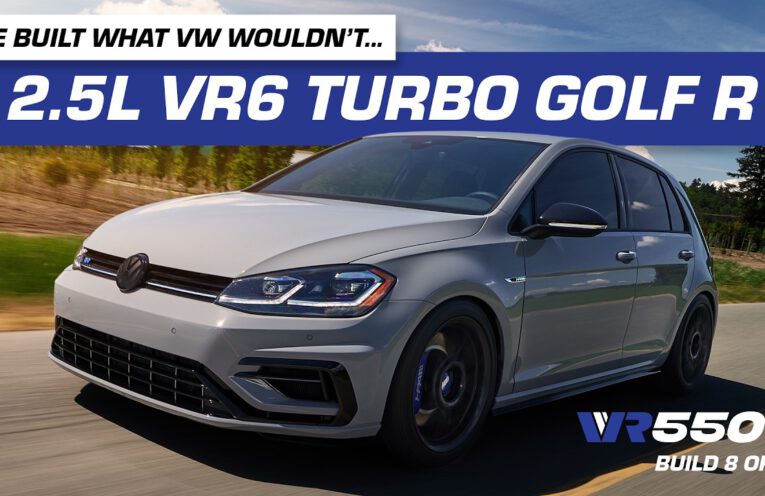 HPA VR550T Golf R in Nardo Grey featuring a turbocharged VR6 engine, BBS wheels and KW V4 suspension