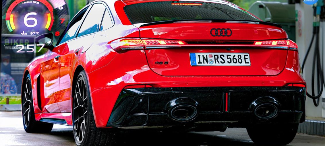 2026 Audi RS5 Limo 640hp Autobahn acceleration run