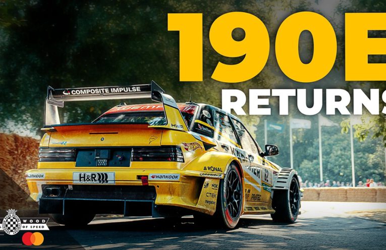 HWA EVO.R competing in the 2026 Goodwood Festival of Speed Timed Shoot-Out