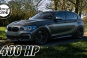1400HP BMW M140i F20 X-Drive launching down the drag strip during its record-setting 8.46-second quarter-mile pass.