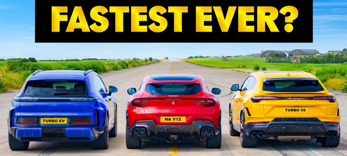 Porsche Cayenne Turbo Electric vs Lamborghini Urus Performante and Ferrari Purosangue