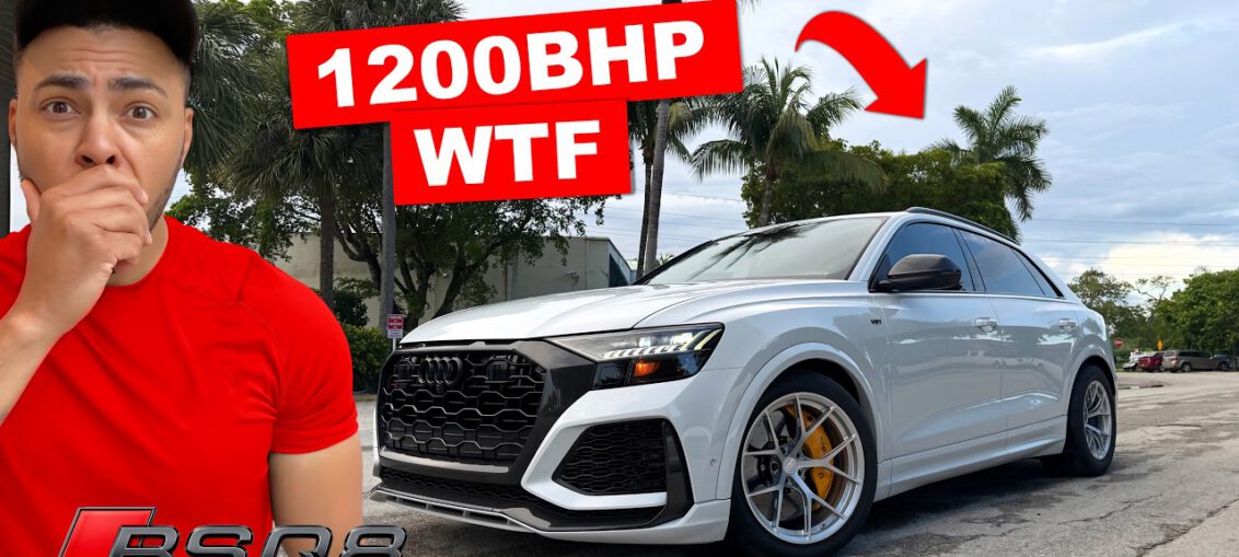 Modified Audi RS Q8 producing 1000 wheel horsepower in Miami