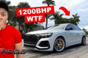 Modified Audi RS Q8 producing 1000 wheel horsepower in Miami