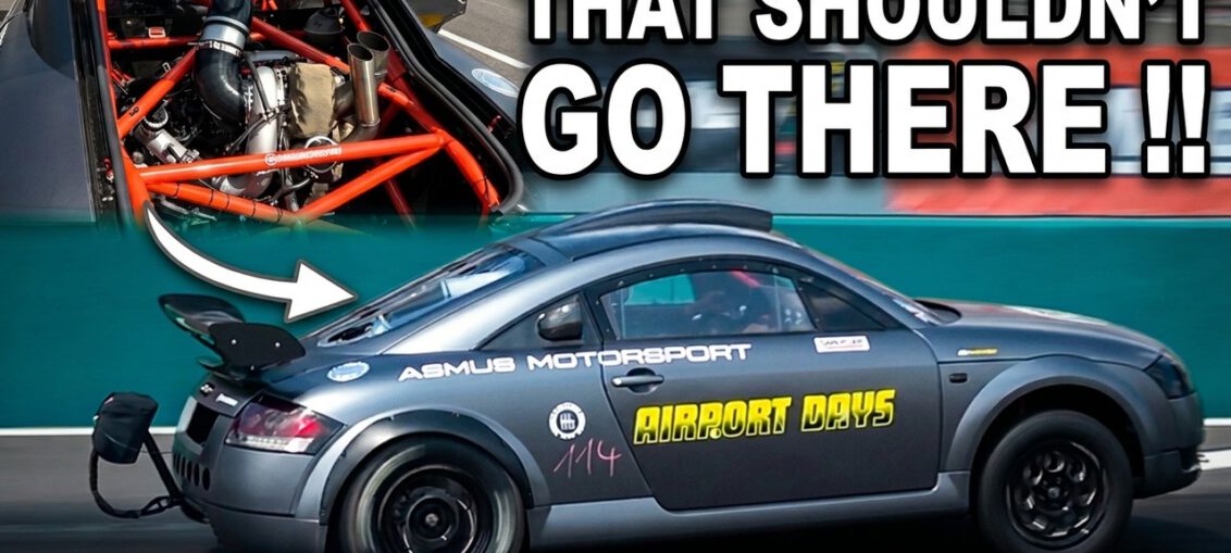 900HP rear-engine turbo VR6 Audi TT drag racing car built by Asmus Motorsport