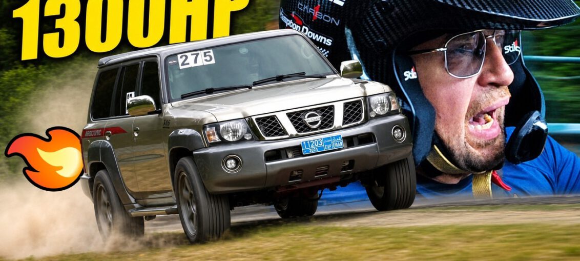 1300HP rear-wheel-drive Nissan Patrol driven by Misha Charoudin on the Nürburgring Nordschleife