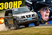 1300HP rear-wheel-drive Nissan Patrol driven by Misha Charoudin on the Nürburgring Nordschleife