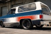 600HP supercharged 1973 Chevrolet Blazer race truck driving on track