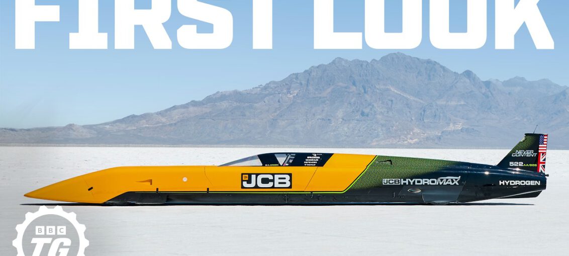 JCB Hydromax 1600 HP hydrogen-powered land speed record car