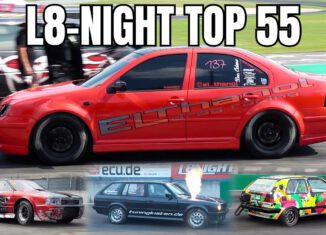 Top 55 quickest drag racing cars launching at L8-Night 2026 during quarter-mile competition.