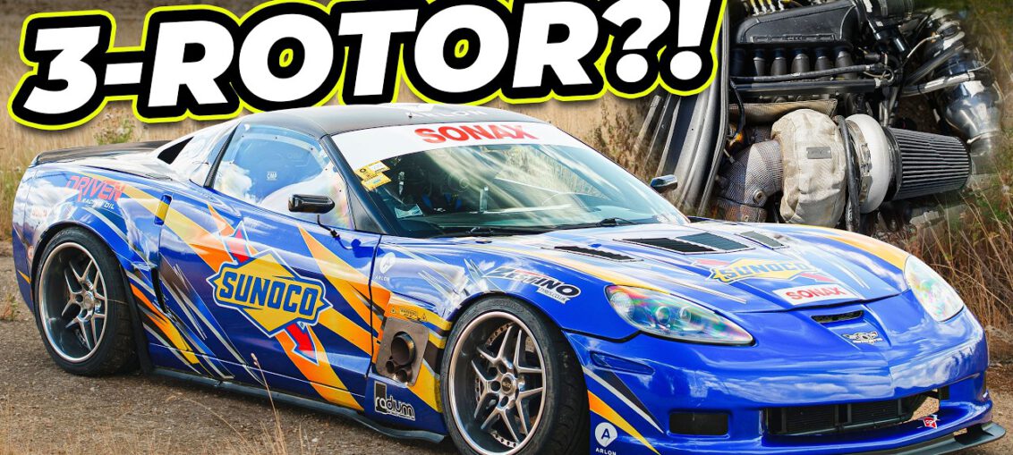 900 WHP turbo 3-rotor Corvette drift car at OG Battles Airstrip