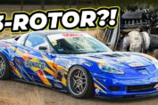 900 WHP turbo 3-rotor Corvette drift car at OG Battles Airstrip