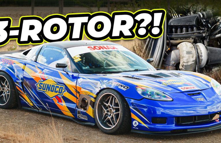 900 WHP turbo 3-rotor Corvette drift car at OG Battles Airstrip