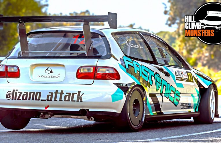 250hp B18 Honda Civic EG6 hillclimb race car driven by Raul Lizano