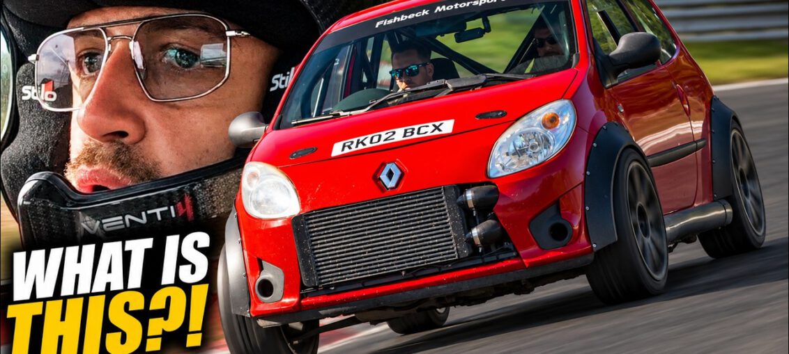 Audi TT quattro swapped Renault Twingo track car at the Nürburgring