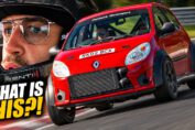 Audi TT quattro swapped Renault Twingo track car at the Nürburgring
