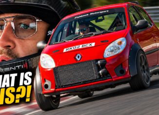 Audi TT quattro swapped Renault Twingo track car at the Nürburgring