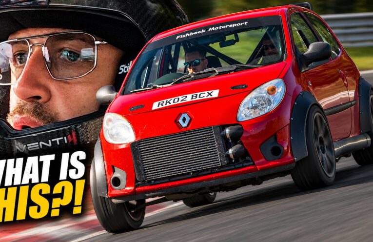 Audi TT quattro swapped Renault Twingo track car at the Nürburgring