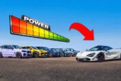 McLaren 720S facing an increasingly extreme lineup of performance SUVs in a drag race
