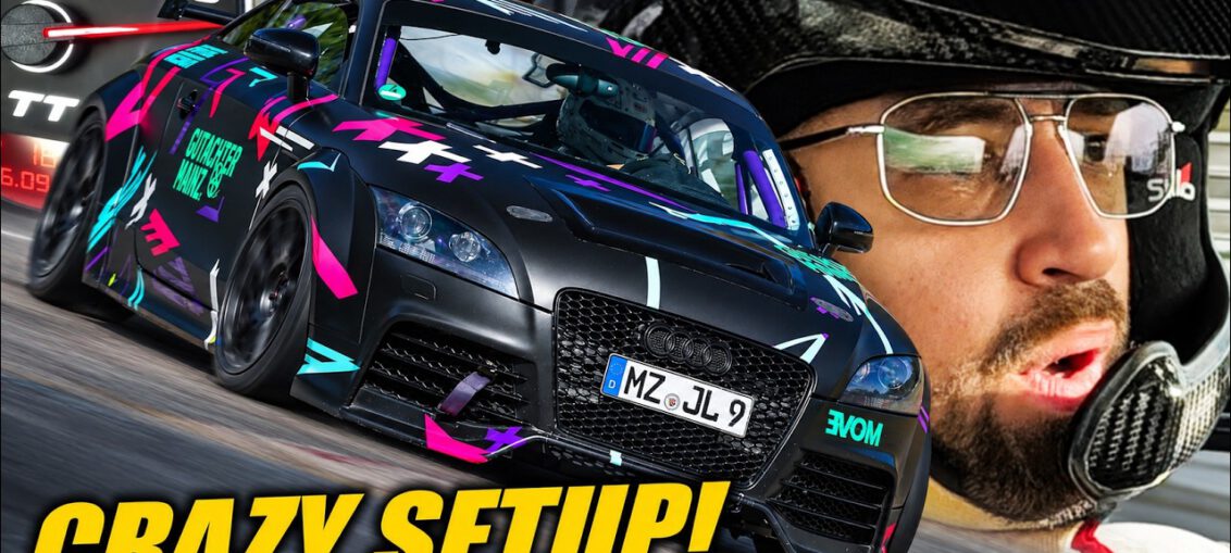 Modified Audi TT attacking the Nürburgring with an aggressive handling setup