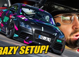 Modified Audi TT attacking the Nürburgring with an aggressive handling setup