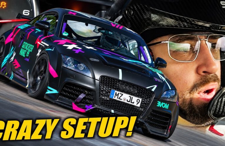 Modified Audi TT attacking the Nürburgring with an aggressive handling setup