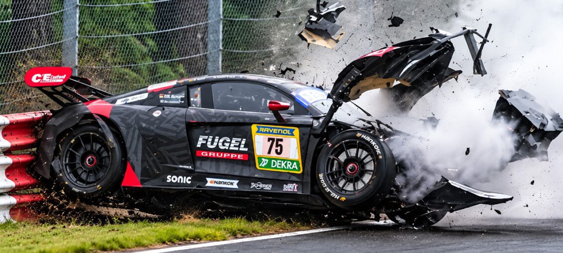 Nürburgring Nordschleife fails and crashes compilation featuring racing incidents and epic saves