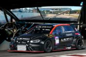 800HP Volkswagen Golf R Mk7 hillclimb race car with Audi five-cylinder engine at Magione Circuit